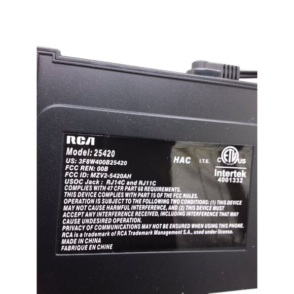 RCA Visys 4 Line Business Cordless Office Phone TC25420 with Box - Picture 11 of 15